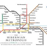 Ulysses'in Dublin'inde gezinen bir metro haritası