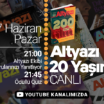 Altyazı 20. yaşını 27 Haziran'da YouTube canlı yayınında kutluyor
