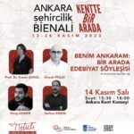 Benim Ankaram: Bir Arada Edebiyat Söyleşisi 14 Kasım'da