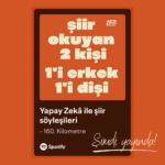 160. Kilometre Yayınevi, “Şiir Okuyan 2 Kişi, 1’i Erkek 1’i Dişi” adlı podcast serisi, yapay zekânın...