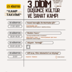 3. Didim Düşünce Kültür ve Sanat Kampı Başlıyor