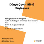 Dünya Çeviri Günü söyleşilerle kutlanacak