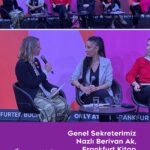 Nazlı Berivan Ak, Frankfurt Kitap Fuarı'nda Yayıncılıkta Kadınlar konulu panelde konuşmacı olarak ...