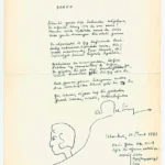 Edebiyat tarihinden belgeler, imzalar müzayedede