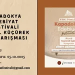 Kapadokya Edebiyat Festivali Ulusal Küçürek Öykü Yarışması başvuruları devam ediyor