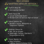 Bilim Kültür Sanat Eğitim Platformu’nun hazırladığı “Dilediğin Zaman İzle!” temalı kayıttan dersler ...