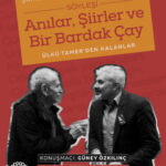Güney Özkılınç ile 'Anılar, Şiirler ve Bir Bardak Çay; Ülkü Tamer'den Kalanlar' söyleşisi 7 Kasım'da