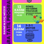 Rahmi M. Koç Müzesi, ara tatilde çocuklar için birbirinden eğlenceli etkinlikler düzenliyor
