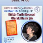 Kıbatek Edebiyat Akademisi Cumartesi Söyleşileri konuğu Prof. Dr. Özge Öztekin