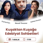 Kuşaktan kuşağa edebiyat sohbetleri 7 Aralık'ta Ankara’da