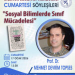 Kıbatek Edebiyat Akademisi Cumartesi Söyleşileri konuğu Prof. Dr. Mehmet Devrim Topses