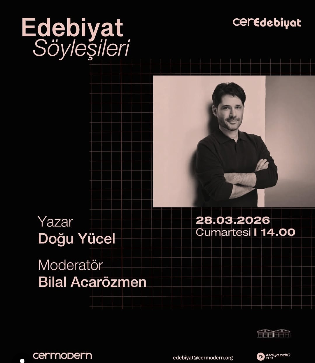 CerModern Edebiyat Söyleşileri’nin mart ayı konuğu Doğu Yücel