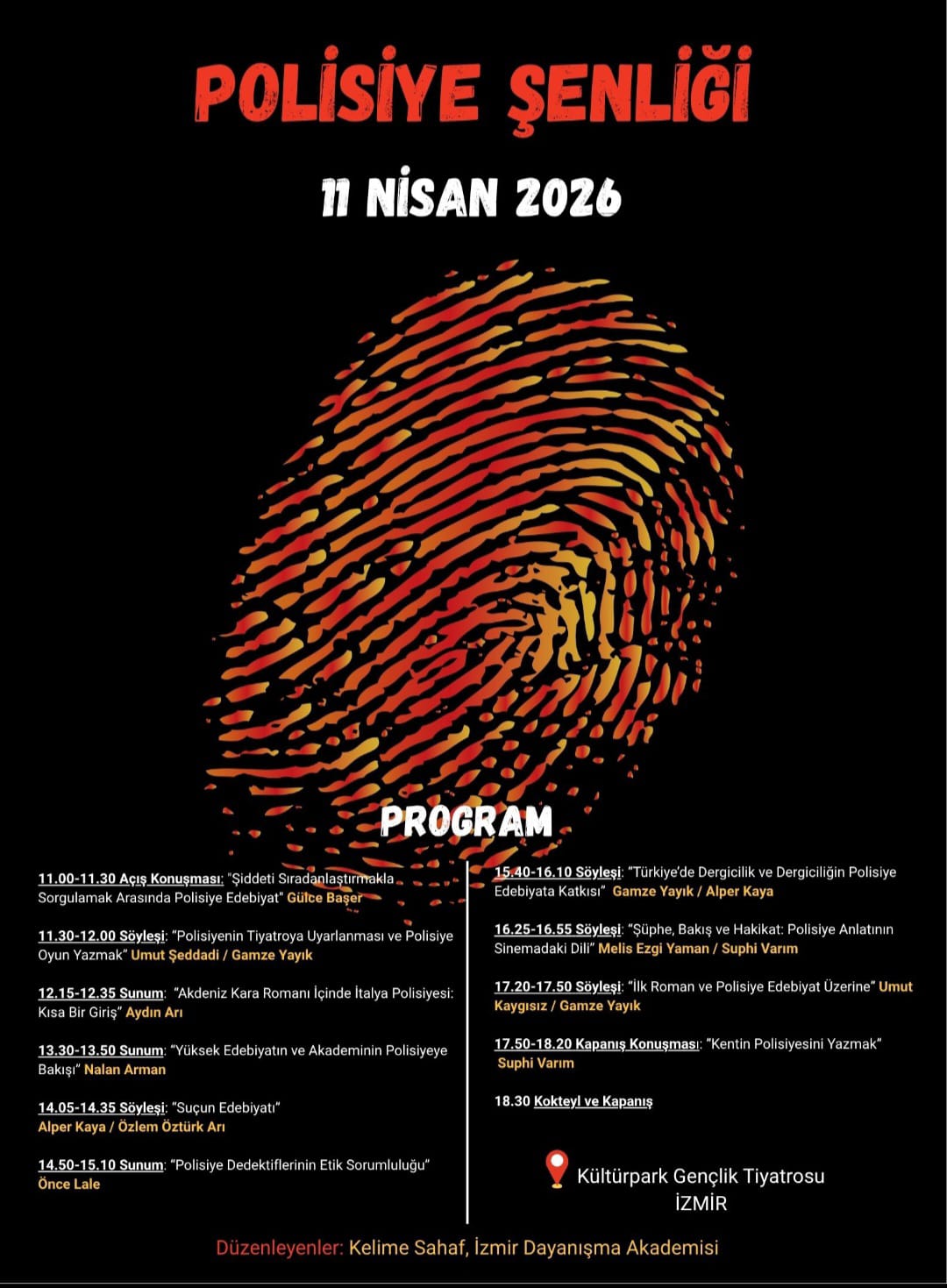 2. İzmir Polisiye Şenliği, 11 Nisan’da gerçekleşiyor