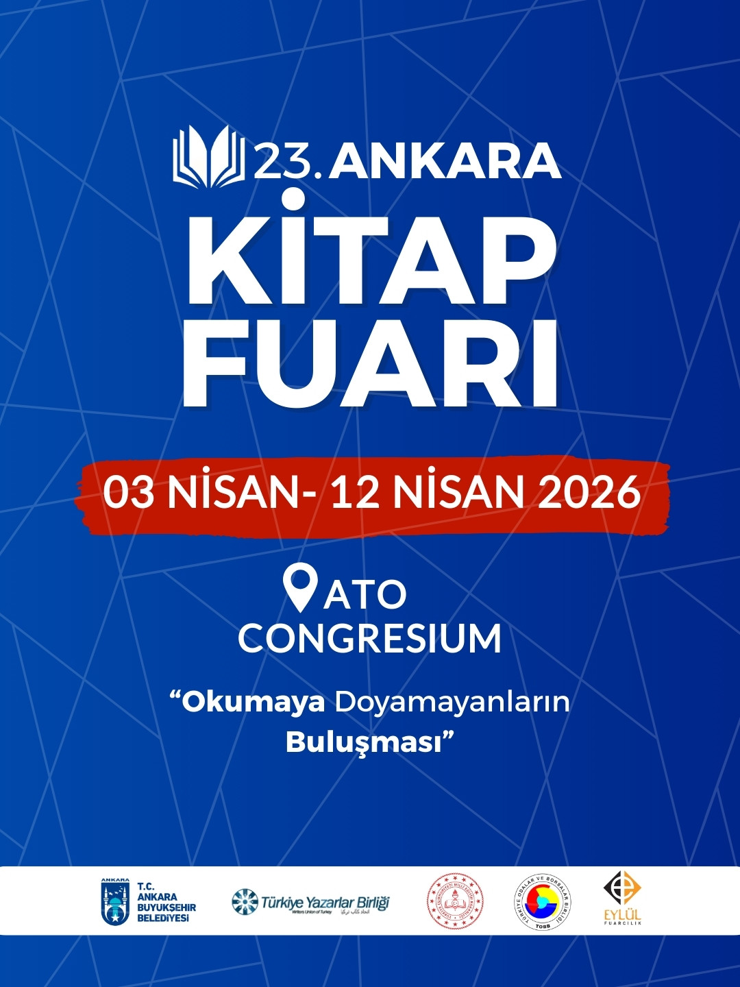 23. Ankara Kitap Fuarı 3 Nisan’da başlıyor