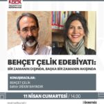 Behçet Çelik, 11 Nisan Cumartesi günü saat 14.00'de TESAK'ta okurlarıyla buluşuyor