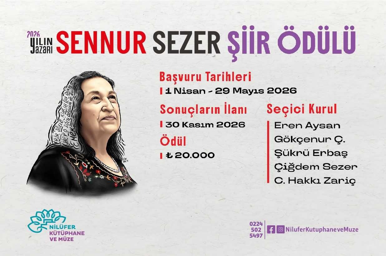 2026 Yılın Yazarı Sennur Sezer Şiir Ödülü başvuruları devam ediyor