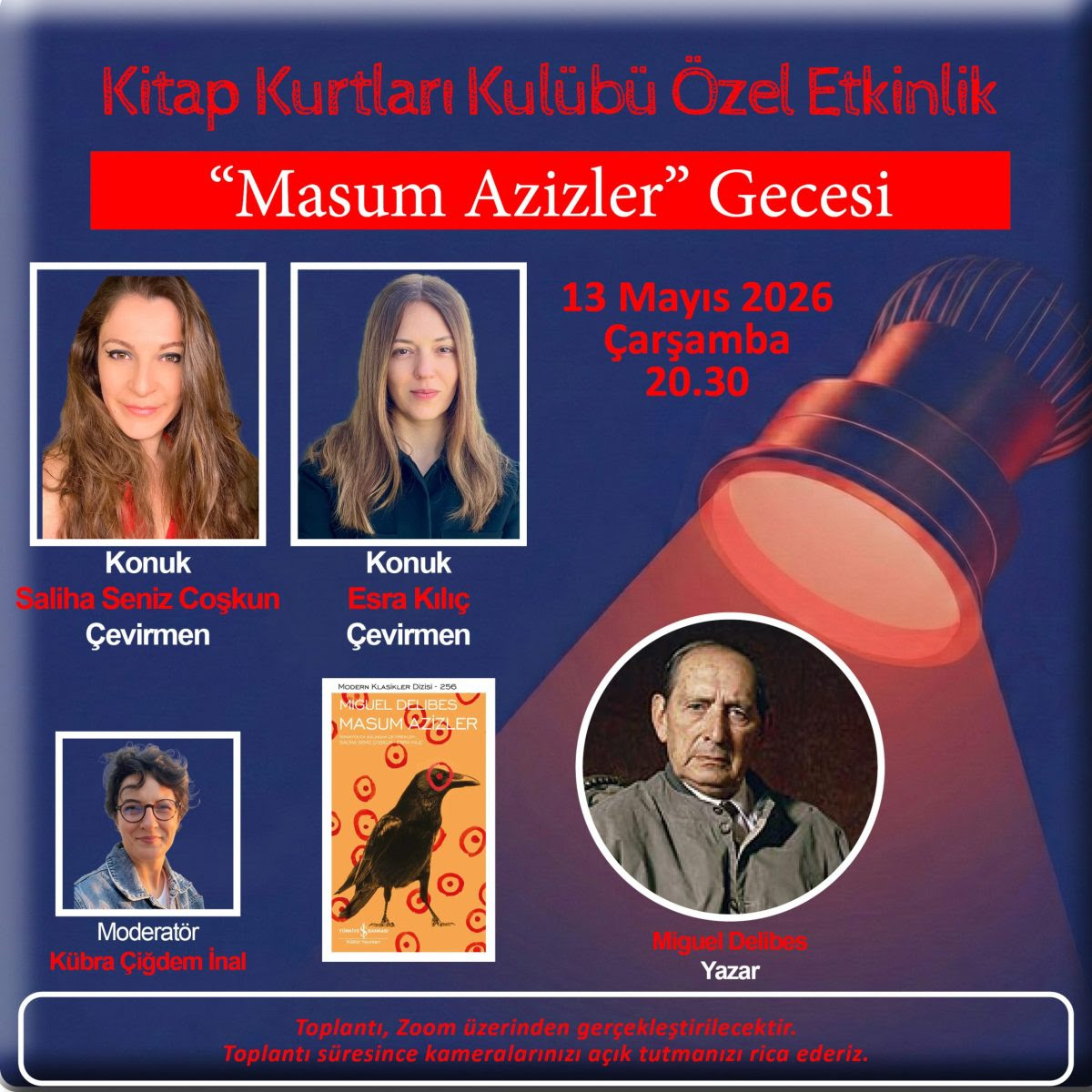 Kitap Kurtları Kulübü özel etkinliği “Masum Azizler” Gecesi