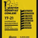 13. Sarıyer Edebiyat Günleri başlıyor
