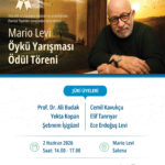 Mario Levi Öykü Yarışması ödül töreni 2 Haziran'da