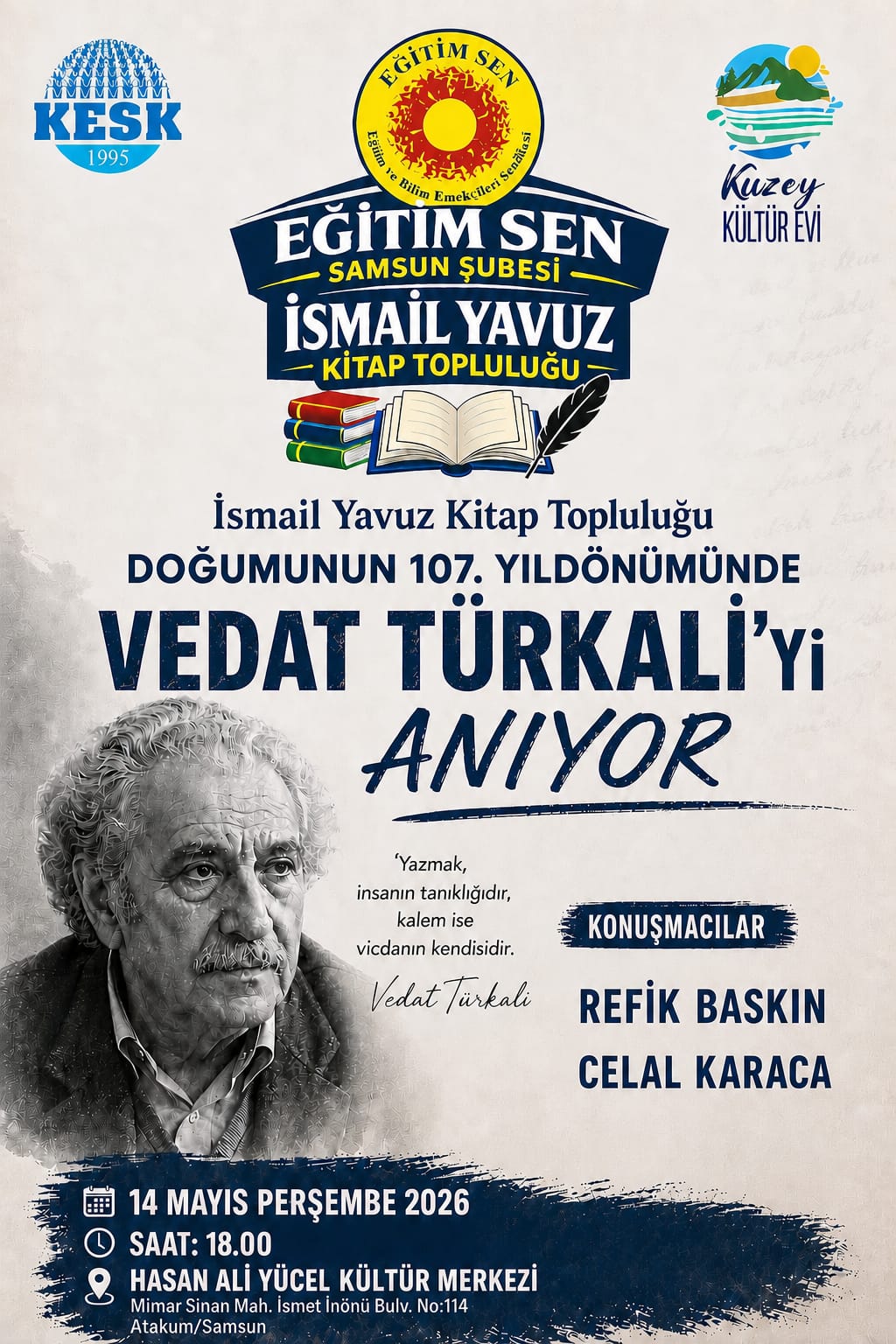Vedat Türkali doğumunun 107. yılında anılıyor
