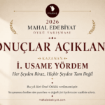 2026 Mahal Edebiyat Öykü Yarışması sonucu belli oldu