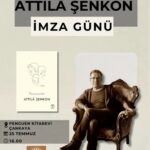 Attilâ Şenkon, 25 Temmuz'da okurlarıyla buluşuyor