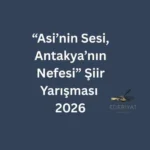 Asi’nin Sesi, Antakya’nın Nefesi Şiir Yarışması sonuçlandı