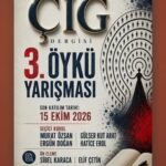 Çığ Dergisi 3. Öykü Yarışması başvuruları devam ediyor