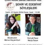 Emin Antik Sanat Kahvesi’nde “Şehir ve Edebiyat Söyleşileri” konuğu Necip Tosun