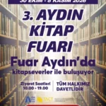 3. Aydın Kitap Fuarı 30 Ekim’de başlayacak