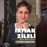 Irmak Zileli, 24 Ekim'de okurlarıyla buluşuyor